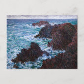 Carte Postale Claude Monet - Les rochers de Belle-Ile, Côte sauv (Devant)
