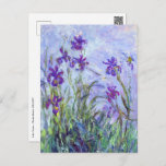 Carte Postale Claude Monet - Lilac Irises / Iris Mauves<br><div class="desc">Lilac Irises / Iris Mauves - Claude Monet,  1914-1917</div>