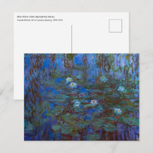 Carte Postale Claude Monet - Lys d'Eau Bleue