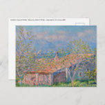 Carte Postale Claude Monet - Maison de jardinier à Antibes<br><div class="desc">Maison de jardinier à Antibes / Maison de jardinier à Antibes - Claude Monet,  Huile sur toile,  1888</div>