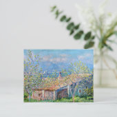 Carte Postale Claude Monet : Maison des jardiniers à Antibes (Debout devant)
