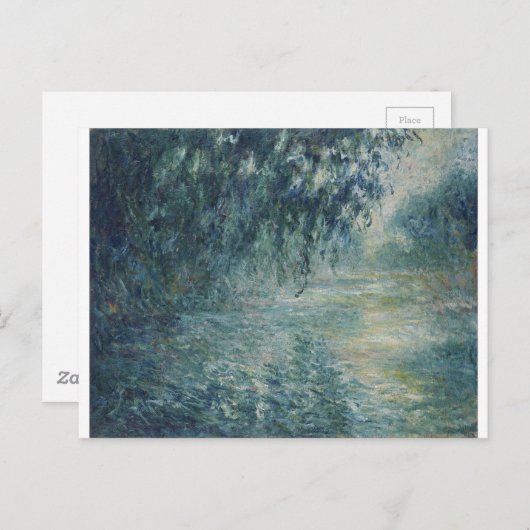 Carte Postale Claude Monet - Matin sur la Seine Art work (Devant / Derrière)
