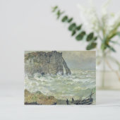 Carte Postale Claude Monet | Mer rugueuse à Etretat, 1883 (Debout devant)