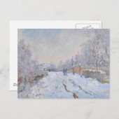 Carte Postale Claude Monet // Neige à Argenteuil (Devant / Derrière)