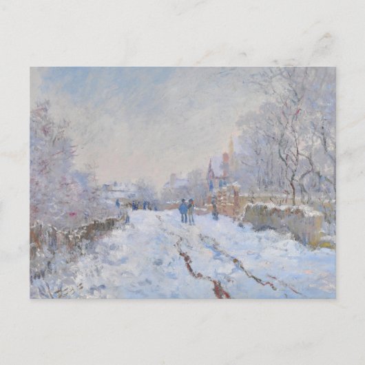 Carte Postale Claude Monet // Neige à Argenteuil (Devant)