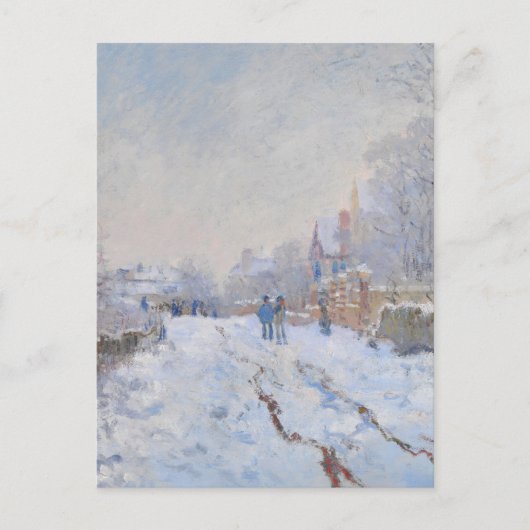 Carte Postale Claude Monet // Neige à Argenteuil (Devant)