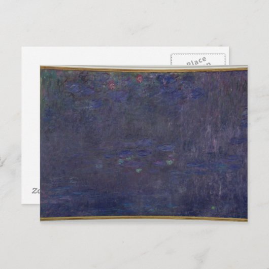 Carte Postale Claude Monet | Nénuphars : Réflexions des arbres (Devant / Derrière)