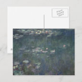 Carte Postale Claude Monet | Nénuphars : Réflexions vertes (Devant / Derrière)