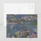 Carte Postale Claude Monet Nymphéas (Devant / Derrière)