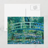 Carte Postale Claude Monet - Nymphéas et Pont Japonais (Devant / Derrière)