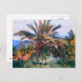 Carte Postale Claude Monet : Palmier à Bordighera (Devant / Derrière)