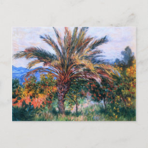 Carte Postale Claude Monet : Palmier à Bordighera