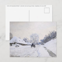 Claude Monet - Panier sur la route des neiges à Ho