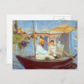 Carte Postale Claude Monet par Edouard Manet (Devant / Derrière)