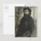 Carte Postale Claude Monet par Pierre-Auguste Renoir (Devant / Derrière)