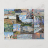 Carte Postale Claude Monet - Patchwork de chefs-d'œuvre (Devant)