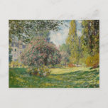 Carte Postale Claude Monet | Paysage : Le Parc Monceau<br><div class="desc">Paysage Le Parc Monceau par Claude Monet � Bridgeman Images</div>