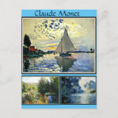 Carte Postale Claude Monet peinture célèbre (Devant)