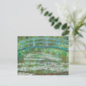 Carte Postale Claude Monet pont de football japonais. Impression (Debout devant)