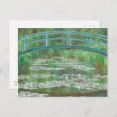 Carte Postale Claude Monet pont de football japonais. Impression (Devant / Derrière)