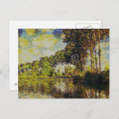 Carte Postale Claude Monet - Poplars sur l'épte (Devant / Derrière)