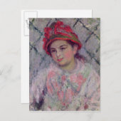 Carte Postale Claude Monet | Portrait de Blanche Hoschede (Devant / Derrière)