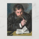 Carte Postale Claude Monet Portrait par Renoir - Art Vintage<br><div class="desc">Cette carte postale présente un portrait vintage de Claude Monet, peint par le célèbre artiste impressionniste français Pierre Auguste Renoir en 1872. Le tableau est un chef-d'oeuvre classique de l'impressionnisme du XIXe siècle et est considéré comme l'une des oeuvres d'art les plus populaires. La composition de l'image est cool et...</div>