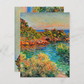 Carte Postale Claude Monet - Près de Monte Carlo, (Devant / Derrière)