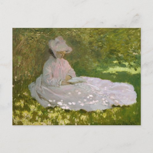 Carte Postale Claude Monet - Printemps (Devant)