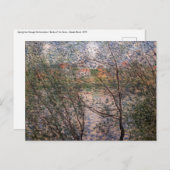 Carte Postale Claude Monet - Printemps à travers les branches (Devant / Derrière)
