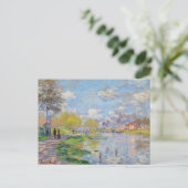 Carte Postale Claude Monet - Printemps de la Seine (Debout devant)