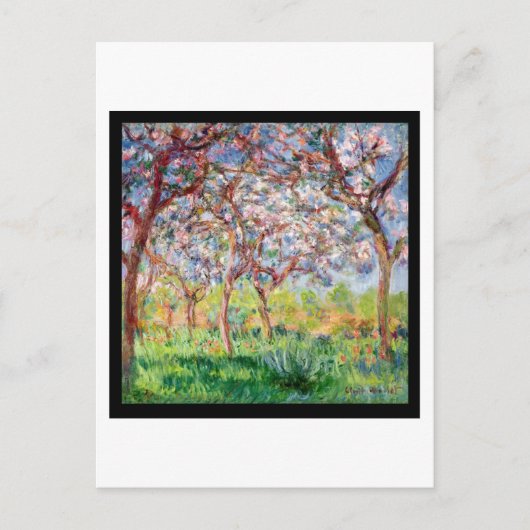 Carte Postale Claude Monet Printemps Giverny (Devant)