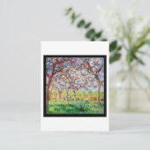 Carte Postale Claude Monet Printemps Giverny (Debout devant)