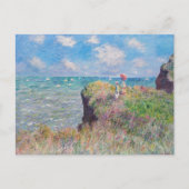 Carte Postale Claude Monet - Promenade Cliff à Pourville (Devant)