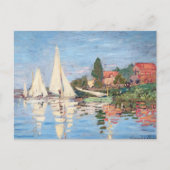 Carte Postale Claude Monet - Regattas à Argenteuil (Devant)