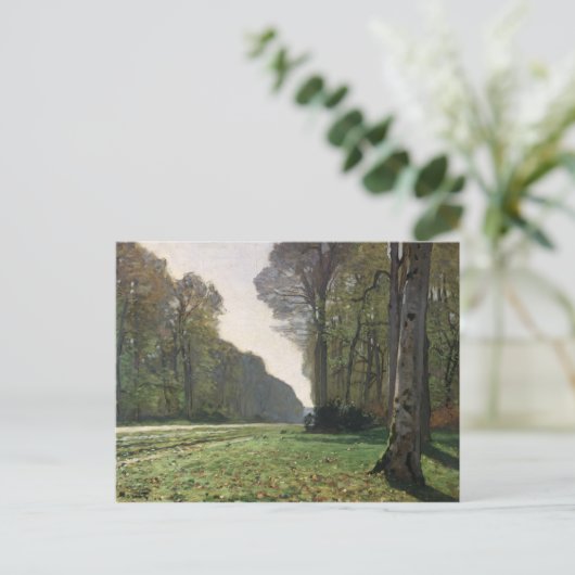 Carte Postale Claude Monet | Route vers Bas-Breau, Fontainebleau (Debout devant)