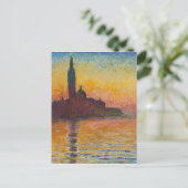 Carte Postale Claude Monet - San Giorgio Maggiore à Dusk (Debout devant)