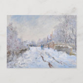 Carte Postale Claude Monet - Scène de neige à Argenteuil (Devant)