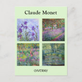 Carte Postale Claude Monet - Sélection de chefs-d'oeuvre Giverny (Devant)