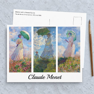 Carte Postale Claude Monet - série Femme au Parasol