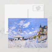 Carte Postale Claude Monet : Sur la plage de Trouville (Devant / Derrière)