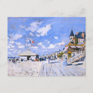 Carte Postale Claude Monet : Sur la plage de Trouville