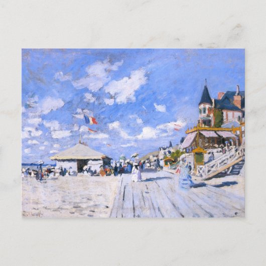 Carte Postale Claude Monet : Sur la plage de Trouville (Devant)