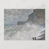 Carte Postale Claude Monet - Temps rude à Étretat (Devant)
