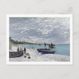 Carte Postale Claude Monet   The Beach at Sainte-adresse