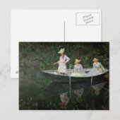 Carte Postale Claude Monet | The Boat at Giverny, c.1887 (Devant / Derrière)