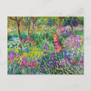 Carte Postale Claude Monet : The Iris Garden at Giverny