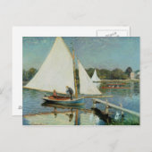 Carte Postale Claude Monet | Voile à Argenteuil, c.1874 (Devant / Derrière)