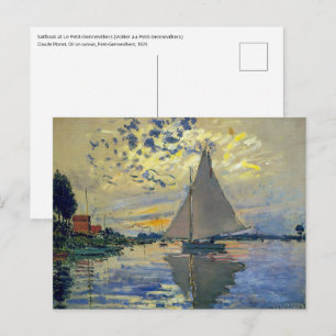 Carte Postale Claude Monet - Voilier au Petit-Gennevilliers