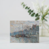 Carte Postale Claude Monet - Vue d'Amsterdam (Debout devant)